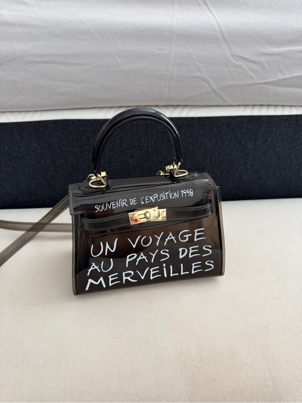 *SOLD* Black Top-Handle mini bag - Picture 2 of 11